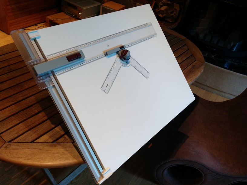 ROTRING Drawing Table Board Size A2 (700x600mm) TSquare Set eBay