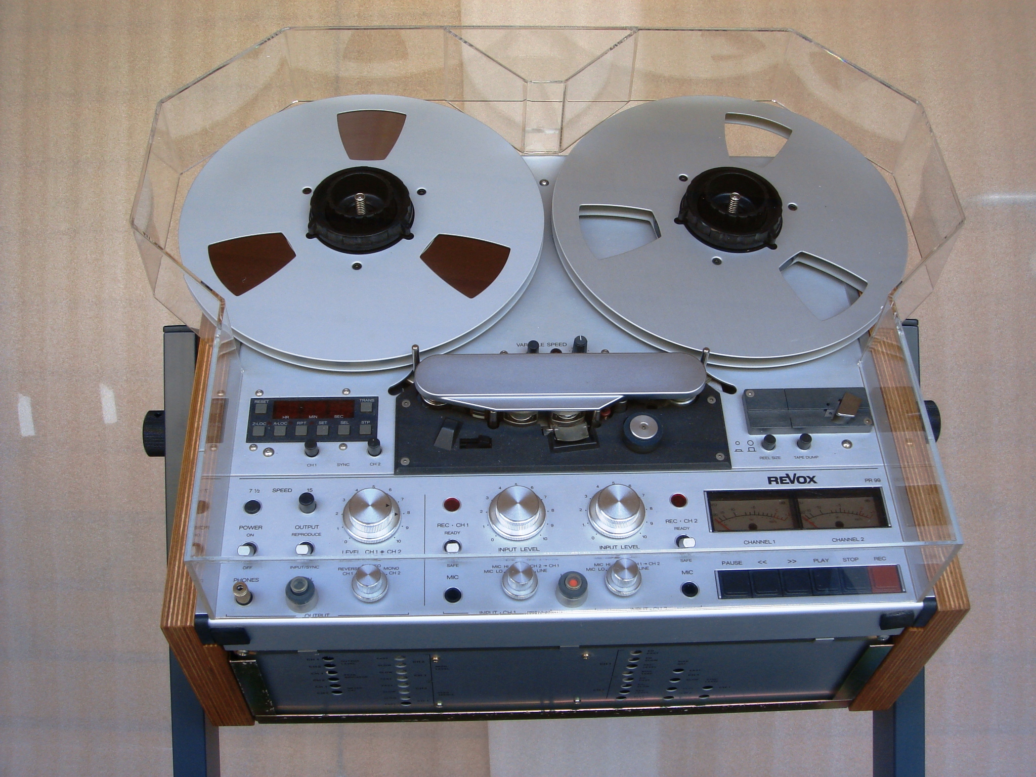 DUST COVER with REEL EXTENSIONS for any Revox PR99 C270 etc Reel Tape