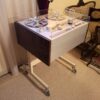 Custom Made Stand Trolley with Cabinet and VU Meter Bridge Console for Studer Reel to Reel Recorders