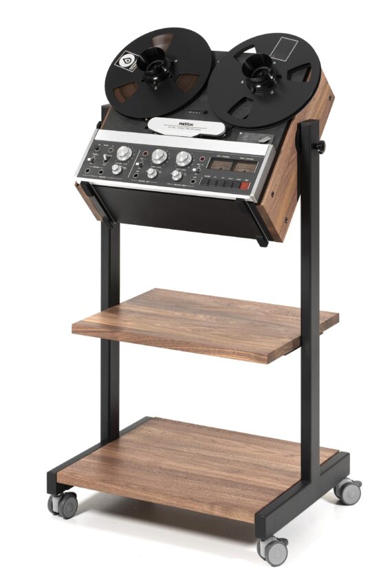 Custom Made Stand with Two Shelves and Cabinet for Revox B77 Reel to Reel Recorder