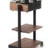 Custom Made Stand with Two Shelves and Cabinet for Revox B77 Reel to Reel Recorder